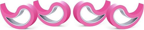 Stoppy, Stoppi, Fensterstopper, Türstopper, Türkeil, Türhaken, Fensterklammer, 4er Set (erhältlich in 14 Farben) (pink)