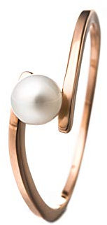 Heideman Ring Damen Perlenring aus Edelstahl silber gold rosegold farbend poliert Damenring für Frauen mit Perle weiss/farbig