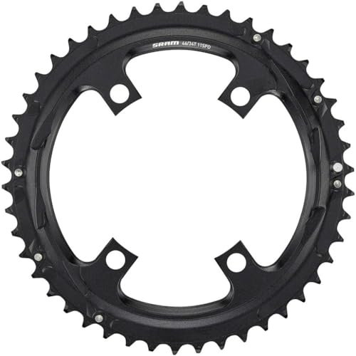 Sram Unisex – Erwachsene Kettenblatt-2286481127 Kettenblatt, Schwarz, 46 Zähne
