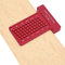 Holzbearbeitung Scriber T-Typ Lineal Aluminiumlegierung Holzbearbeitungswerkzeuge mit metrischer Positionierungsskala Tischler-Werkzeug Loch Messgerät Carpenter Marking Tool(rot)