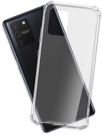 mtb more energy® Custodia Crystal Armor per Samsung Galaxy S10 Lite (SM-G770, Release 2020, 6.7'') - Hard PC Back & Soft Silikon Bumper - Angoli rinforzati - Trasparente - TPU PC Case Cover