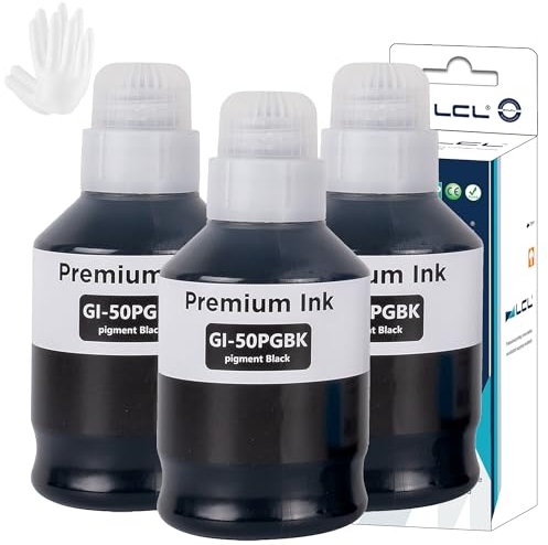 LCL GI50 GI-50 Tinte Kompatibel für Canon 50 GI-50 GI50 Tintenbehälte Multipack Kompatibel für Canon PIXMA GM2050 GM4050 G5050 G6050 G7050 Drucker (2er-Pack)