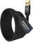 JSAUX - USB 3.0 Verlängerungskabel 2M 2 Stück A Stecker auf A Buchse Nylon Geflecht vergoldete Kontakte für Kartenlesegerät, Tastatur, Maus, Drucker, Scanner, Kamera - Schwarz