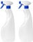 MARKESYSTEM - Botella pulverizador vacía de plástico 750ml (2 Botellas) Traslúcida y reciclable HPDE - Hogar y Profesional - Pistola para Productos químicos, líquidos, alcoholes, etc.