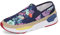 Dannto Mocasines de mujer con estampado sin cordones para caminar, zapatillas de deporte de moda ligeras para mujer, Azul (deepblue), 40 EU