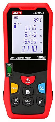 UNI-T LM100-I Serie LM Medidor de Distancia Láser, 100m Distancia