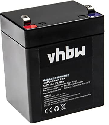 vhbw 1x Akku kompatibel mit APC Smart-UPS RT SURTD5000XLI, XL SUM48RMXLBP2U Lautsprecher Boxen Speaker (6 Ah, 12,8 V, LiFePO4)