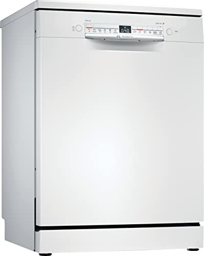 Bosch Serie 2 SMS2HMW00E Lavavajillas, Libre Instalación, 60 cm, D, 46Db, 13 servicios, Color Blanco