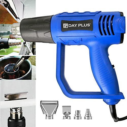 Soffiatore ad aria calda 2000 W, 2 livelli di riscaldamento da 300 a 600 °C, con 4 ugelli di riscaldamento - Soffiatore ad aria calda