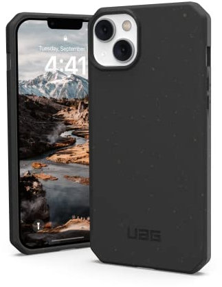 URBAN ARMOR GEAR UAG Designed for iPhone 14 Plus Case Black 6.7 Outback Bio Ultra Thin Eco-Friendly Protective Cover Fully Biodegradable and Compostable Compatible with Wireless Charging