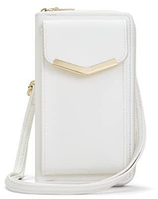 Woodland Leathers Crossbody Phone Bag For Women: Vegan Leather Mobile Phone Bag With Anti-theft Zipper Pocket - Stylish Compact Solution Cross Body Bag Women Multi-section Card Pockets