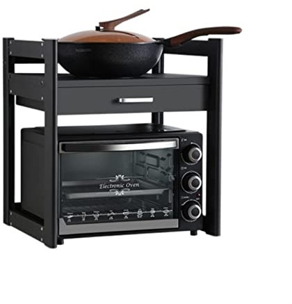 Griglia per forno a microonde Scaffale for microonde da cucina, da tavolo, tipo cassetto multifunzionale, forno, cuociriso, scaffale for pentole domestiche Portaoggetti da cucina ( Color : A , Size :