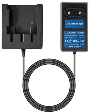 Exmate Chargeur 36 V pour GreenWorks 29472 29282 2601102 24252 29462 29302 29662 G-MAX (ne convient pas pour Gen 1)