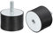 QUARKZMAN Gummilager 2Stk M12 Stecker/Buchse Schwingungsdämpfer Stoßdämpfer für Garage Motor Luft Kompressor Auto Schiffsspulen D75mmxH50mm