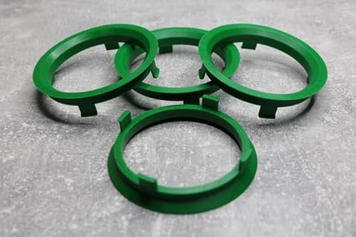 Zentrierringe Distanzringe 71,6 mm x 64,1 mm grün für Alufelgen