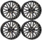 4x MB Design Felgen KV4 9.0Jx20 ET42 5x108 Rauchschwarz glänzend poliert kompatibel mit Jaguar F-Pace S-Type XE XF XJ