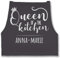 Schürze - Kochschürze Damen Frauen - Queen of the Kitchen mit Name I Küchenchefin I Chefköchin - 85x69 - Anthrazit - koch schürzen küche kochen kochschürzen mama kochschuerze