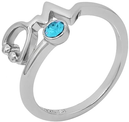 ScienceFox Stethoskop Ring aus 925 Sterlingsilber größenverstellbar für Krankenschwestern Krankenhaus Studenten Medizin