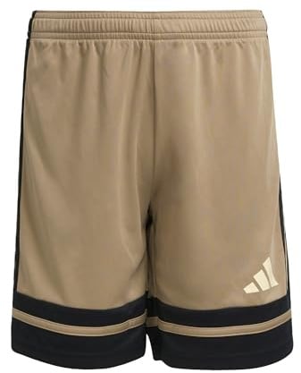 adidas Mixte Enfant SQUADRA25 Short Kids, Blanch Cargo/Black/Warm Vanilla, 9-10 Years