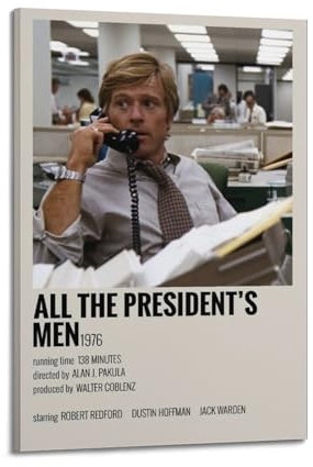 suumyo Poster All The President's Men, Raumdekoration, ästhetisches Poster, künstlerisches Poster für Schlafzimmer, Wohnzimmer, Wände, 20 x 30 cm, Rahmenstil