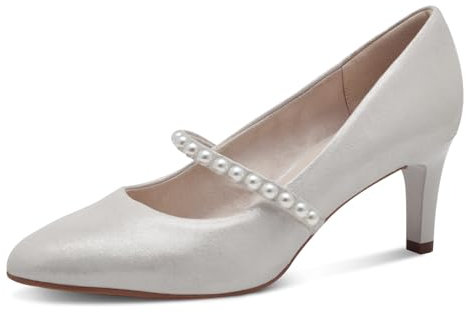 Tamaris Damen Hohe Schuhe Pumps in Silber/Platin - Gr. 40
