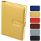 Fangehong Journal Buch, A5 Pu Leder Journal 224 Seiten, Notizbuch Dotted A5, Notizbuch a5 Liniert, Projects notizbuch mit Gummiband Lesezeichen für Schule, Business, Büro, 14,7x21,5cm (Gold)