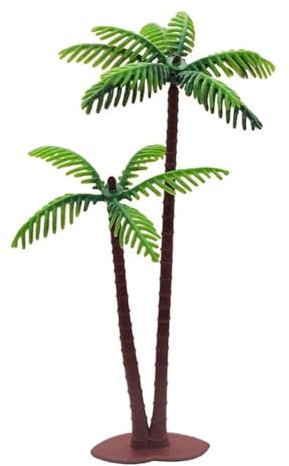 Wisafory Pack of 20 Palm Trees Cupcake Toppers, Miniature Cake Decorations, Model Palm Trees, Cake Toppers, Cake Toppers, for Festival, Baby Party, Birthday Party, Small