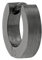 s.Oliver Single Creole Edelstahl Herren Ohrschmuck, 1 cm, Grau, Kommt in Schmuck Geschenk Box, 2038862