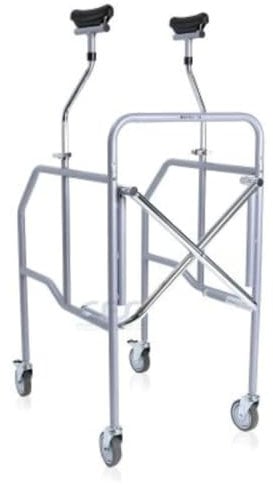 REMEDIA ONE - Deambulatore per Anziani 4 Ruote con Sottoascellari Regolabili - Girello per Anziani e Disabili da Interno o Esterno - Deambulatore per Anziani Pieghevole