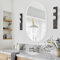 Amazing Tour Oval Mirror, 50cm x 70cm Oval Bathroom Mirror, White Wall Mounted Mirrors for Makeup Bathroom, Bedroom, Living Room
