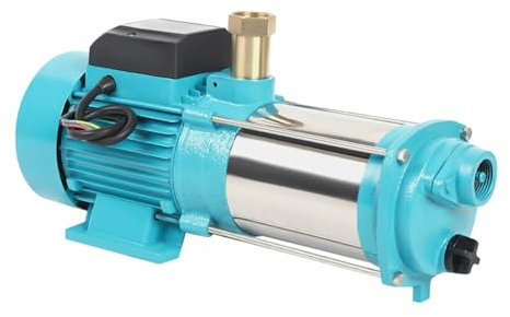 1300 W Zentrifugalpumpe, Professionelle Gartenpumpe 4000 L/H 9,8 Bar Selbstansaugende Zentrifugalpumpe mit Druckschalter Hauswasserwerkspumpen für Haus Bauernhof Pools