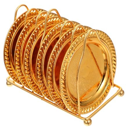 Cabilock Home Snack Tray Storage Rack for Coffee Coasters Dinner Plates Candy Trays Modern Elegant Design