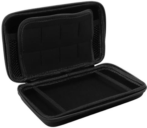 Annadue Custodia da Trasporto per Console di Gioco per Il Nuovo 3DS XL, Custodia Protettiva da Viaggio Rigida con Tasca Interna per 8 Slot di Gioco (Black)