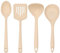 Innoteck Essentials 4-Piece Silicone Kitchen Utensils Set - Turner, Skimmer, Ladle & Spoon for Cooking, Frying, Stirring | Non-Stick, Heat Resistant & Dishwasher Safe