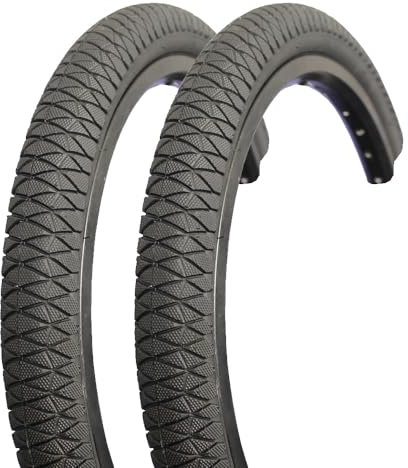 2X BMX Reifen 20 Zoll 50-406 Paar Fahrradreifen Strassenprofil 20x1,95