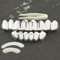 Silbern Zähne Hip Hop,1 Set Silbern Hip Hop Zähne,Zähne Grills Silbrigzähne,Hip-hop Zähne,Zahnspangen Top Und Bottom Grill Cap,für Männer Und Frauen Tanz,Party,Halloween,Bühne