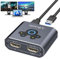 VEDINDUST HDMI Splitter Extend 4K@60Hz zu Dual HDMI Adapter Support Mirror oder Extend kompatibel mit Windows XP/7/8/10/11 und macOS geeignet für Monitore Fernseher Projektoren