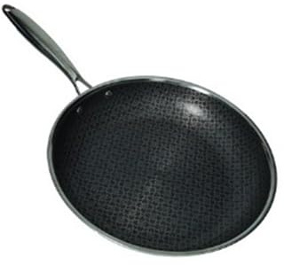 BRANDANI padella Cuoricini da 28 cm in acciaio inox e rivestimento a 3 strati 3-Ply