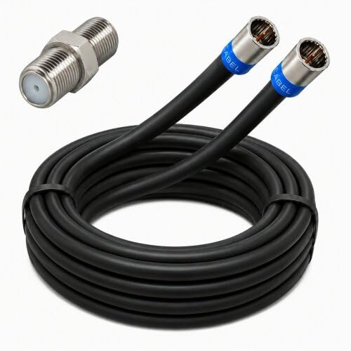 Vodafone Station Cable Router Netzwerk Anschlusskabel Deluxe Premium 8K Cabelcon Schnellstecker + Verbinder Schwarz 2 Meter