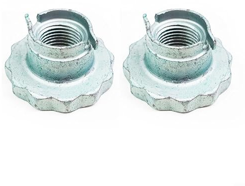 HomeVortex 2 Stück 12 Punkt Radnabe Antriebswelle Mutter für M16 x 1,5 Stahllegierung für Seat Cordoba für Ibiza für Skoda für Fabia für Polo für A1 für A2 Vorderachse OE 6Q0407396B