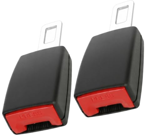 SIVZUMO 2 Pezzi Auto Universale, Gancio Cintura Sicurezza in ABS Resistente, Clip Cintura Sicurezza Auto per Maggior Comfort, Nero