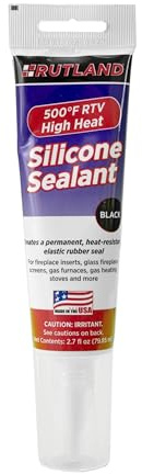 Rutland Products  RTV à la Chaleur en Silicone Tube, Noir, 0,1 l