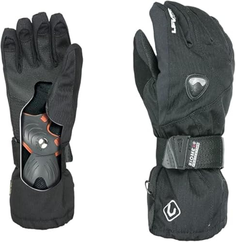 Level Fly JR - Guanti Neve Bambino e Bambina con Protezione Incorporata, Guanti Sci Bimbi Impermeabili e Traspiranti con Cinturino Regolabile, Guanti Termici Bambini per Snowboard, 1 Paio