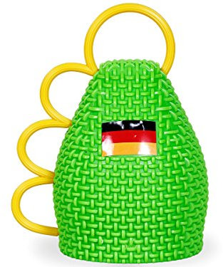 Alsino 2 Stück Caxirola Deutschland CAX-DE03 WM 2014 Caxixi Maracas Fanartikel Rassel