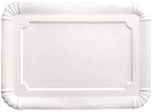Ibili Bandeja Rectangular (5 UDS) 26X34 CM, Stainless Steel, Blanco, 26 x 34 cm