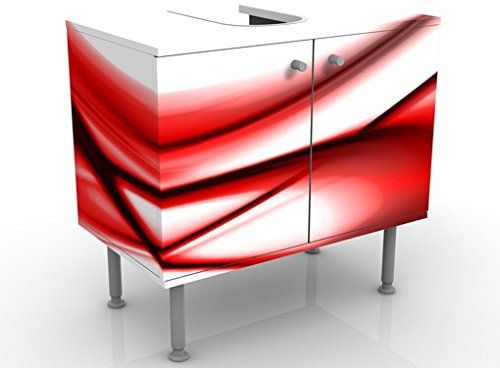 Apalis Waschbeckenunterschrank Red Touch 60x55x35cm Design Waschtisch, Größe:55cm x 60cm