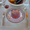 Lot de 6 assiettes Tebsi Bakir rouge - D 23 cm