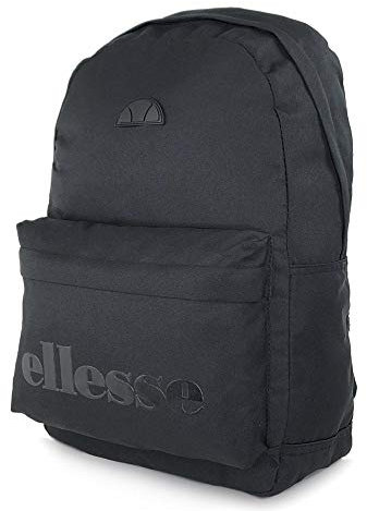 Ellesse Regent Ii, Unisex-Erwachsene Rucksack, Schwarz (Black Mono), 36x24x45 cm (W x H L)