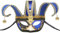 Venezianische Halbmaske Jolly Maske Karneval Kostüm Maskenade Fancy Ball Dress Up Maske (blau)