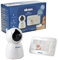 BÉABA, Babyphone mit kamera, Video-Babyphone Zen +, HD-Kamera, Walkie-Talkie, Babyphone mit großer Reichweite für Babys und Kleinkinder, Integriertes Thermometer, Alarm- und Timerfunktion, Weiß
